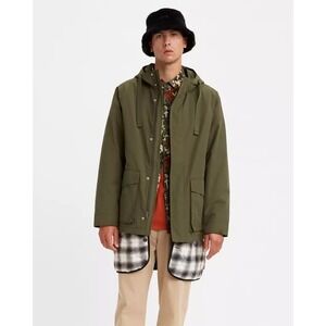 NWT $228 Levi's‎ Folsom Utility 3 In 1 Hoodie Jacket A07020001 Green Men L